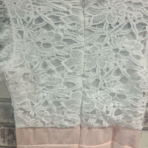 nbn dress ladies 8 white knit top peach bottom - Picture 3 of 6